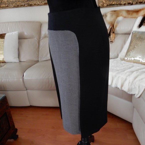 ST.JOHN BOUTIQUES CAVIAR BLACK TRAVERTINE SKIRT 6 - Picture 12 of 12